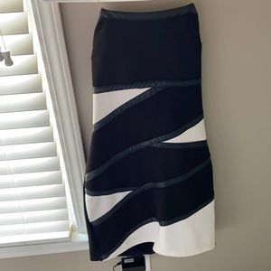 Gently worn black and white dress